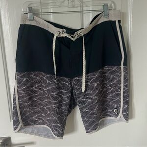 Vuori Mens Cruise Boardshorts Blue and Navy